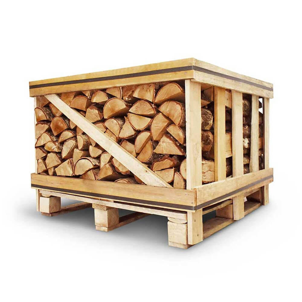 Birkenbrennholz – Kiste 400 kg